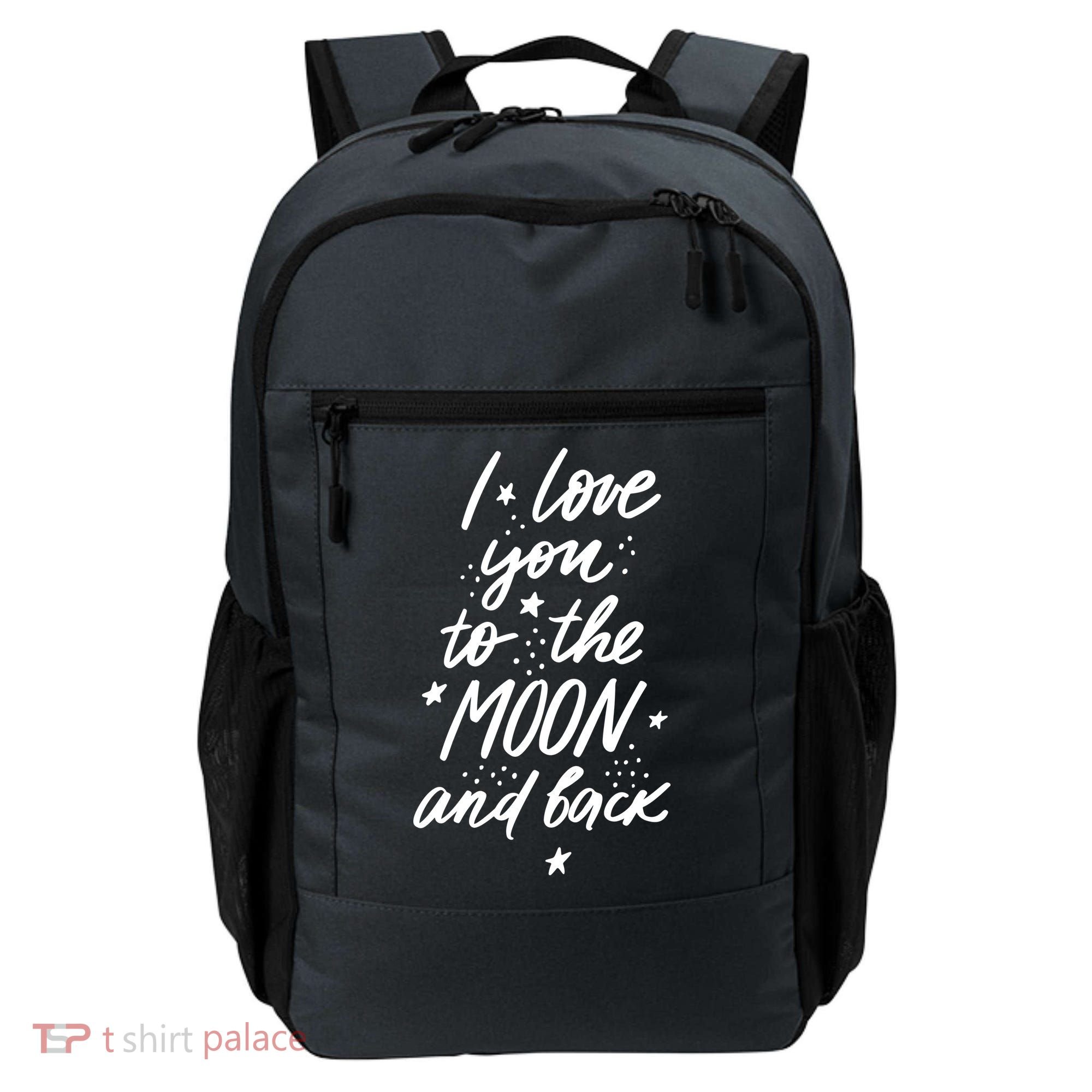I Love You To The Moon And Back Cute Romantic Backpack
