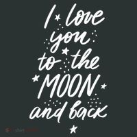 I Love You To The Moon And Back Cute Romantic Mousepad thumb 1