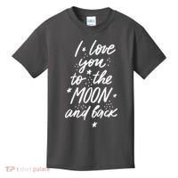 I Love You To The Moon And Back Cute Romantic Kids T-Shirt thumb 0