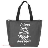 I Love You To The Moon And Back Cute Romantic Tote Bag thumb 0