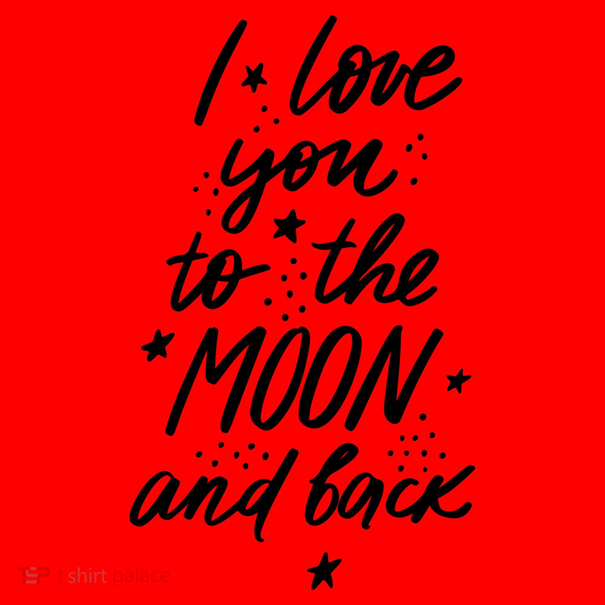 I Love You To The Moon And Back Cute Romantic Santa Hat