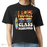 I Love You All Class Dismissed Teacher School Graduation Comfort Colors Boxy T-Shirt thumb 0