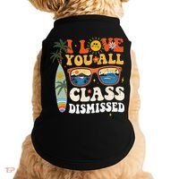 I Love You All Class Dismissed Teacher School Graduation Doggie Tank thumb 0