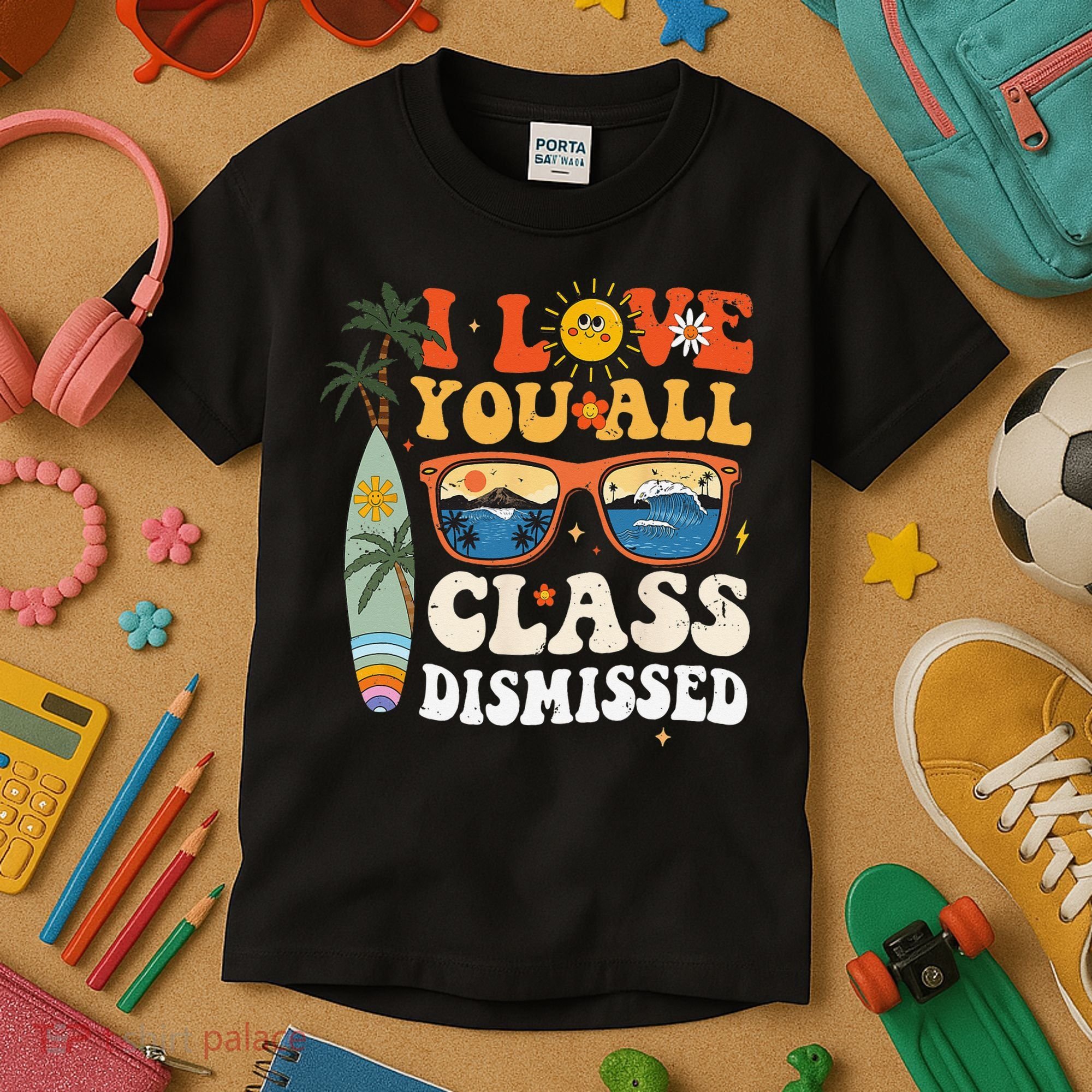 I Love You All Class Dismissed Teacher School Graduation Kids T-Shirt