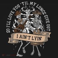 Ill Love You Till My Lungs Give Out A Aint Line Western Women's Tank Top thumb 5