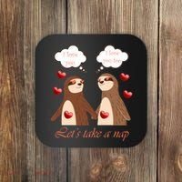 I Love You Let's Take A Nap Coaster thumb 0