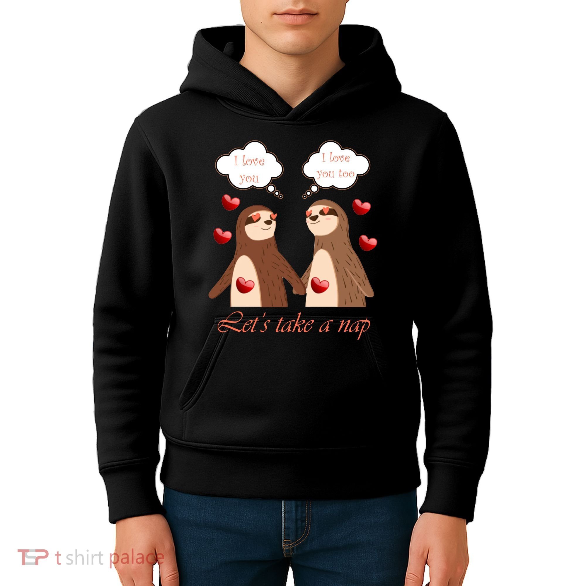 I Love You Let's Take A Nap Kids Hoodie