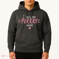 I Love You Purry Much Cute Gift Hoodie thumb 2