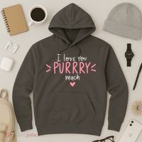 I Love You Purry Much Cute Gift Hoodie thumb 3