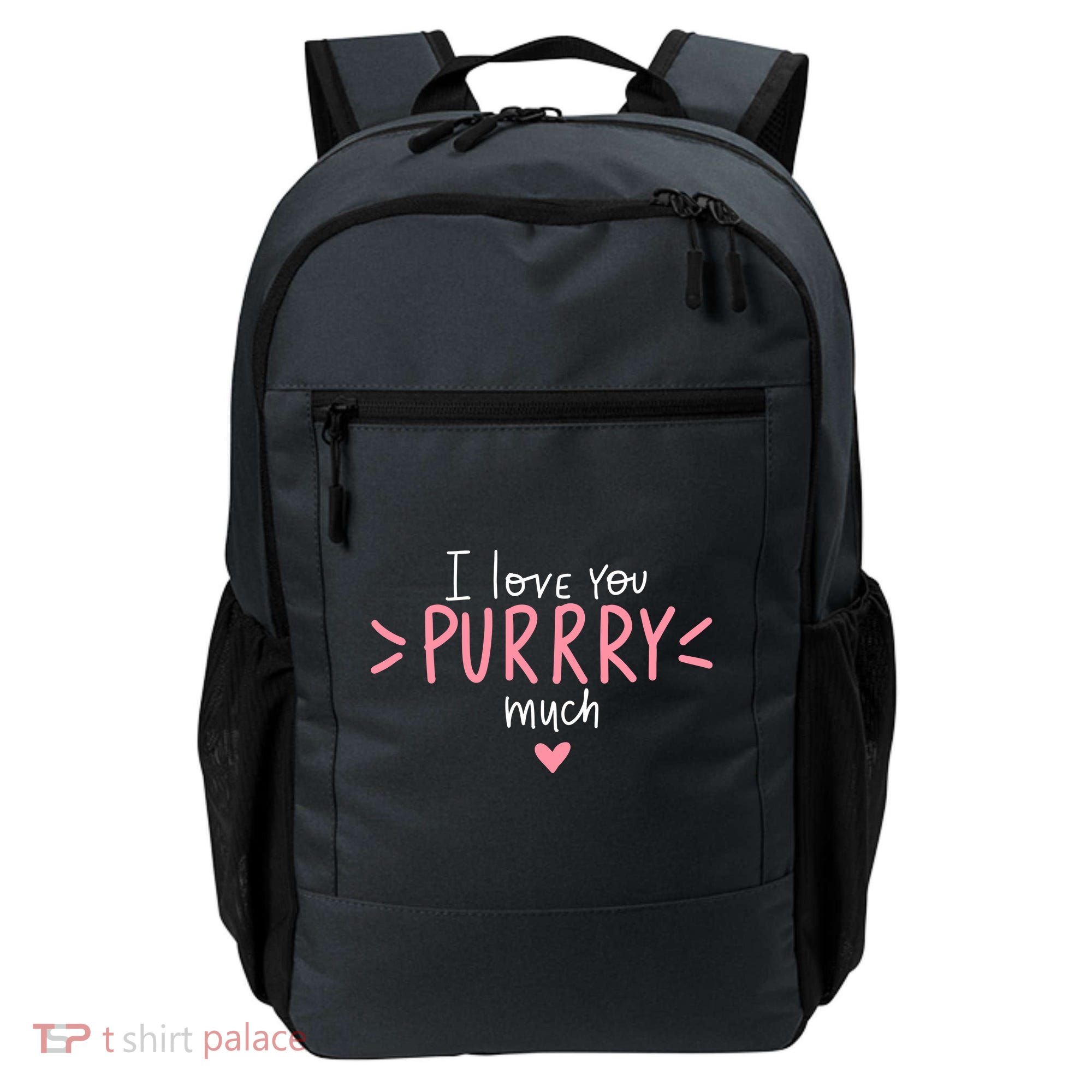 I Love You Purry Much Cute Gift Backpack