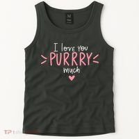 I Love You Purry Much Cute Gift Tank Top thumb 2