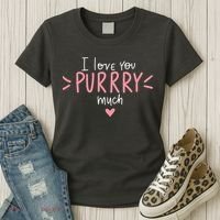 I Love You Purry Much Cute Gift Women's T-Shirt thumb 3