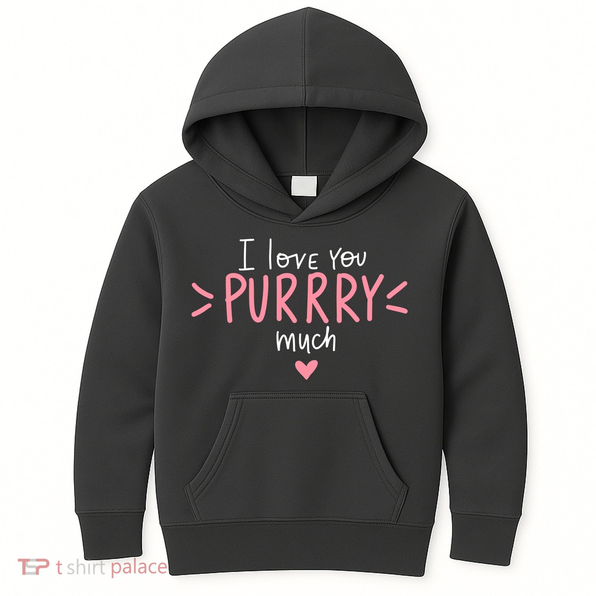 I Love You Purry Much Cute Gift Kids Hoodie