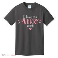 I Love You Purry Much Cute Gift Kids T-Shirt thumb 0