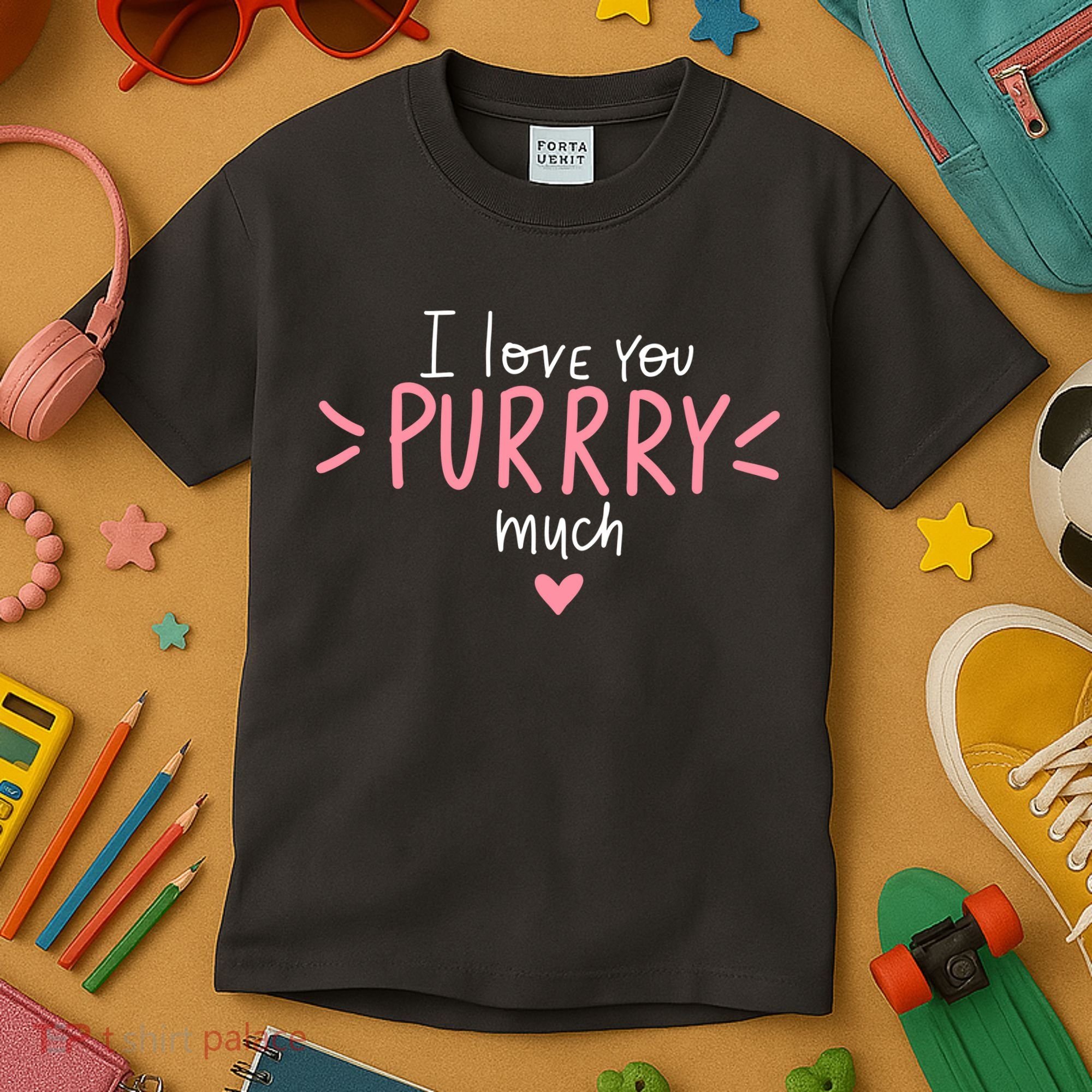 I Love You Purry Much Cute Gift Kids T-Shirt