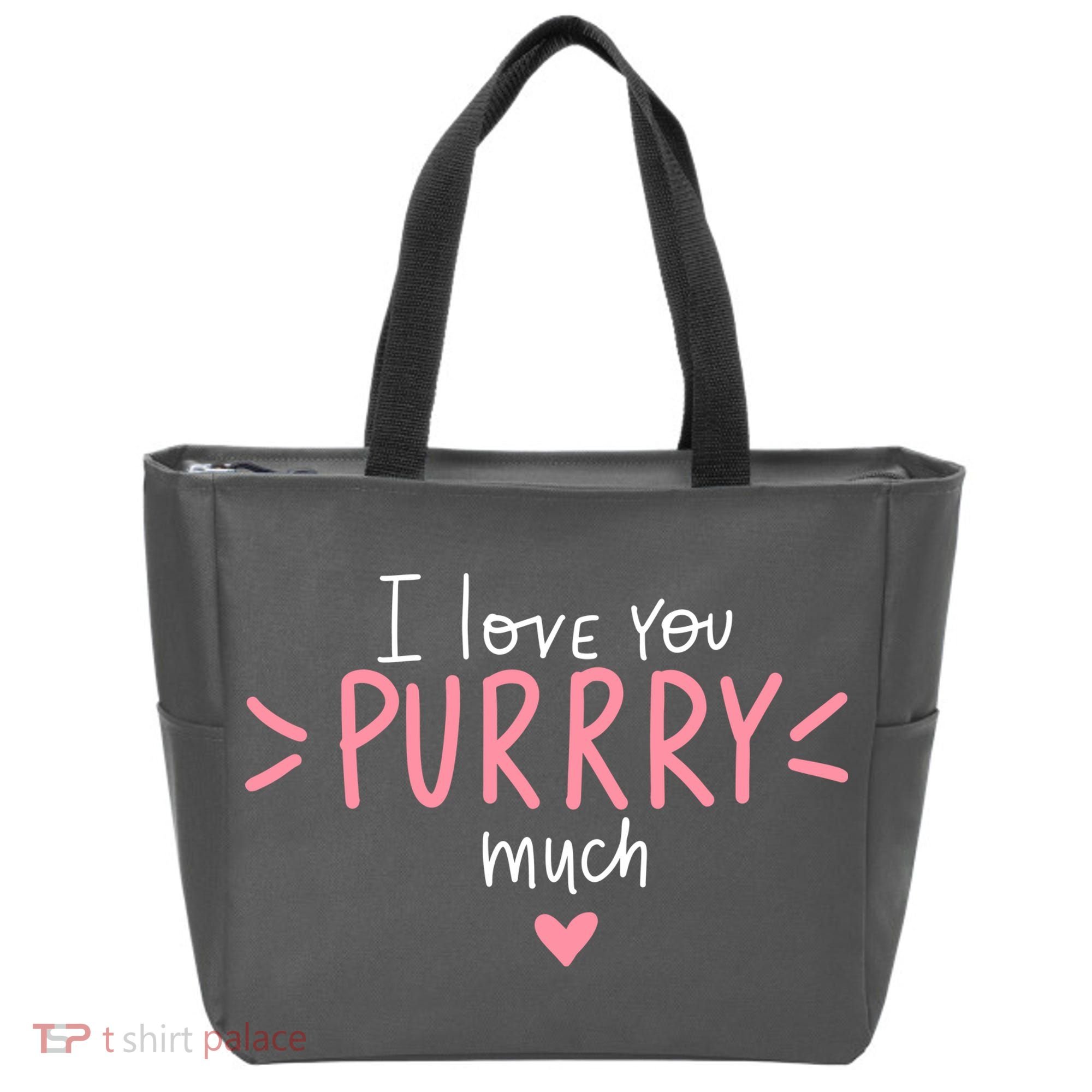 I Love You Purry Much Cute Gift Tote Bag