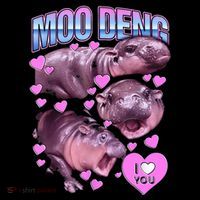 I Love You Moo Deng Cute Funny Hippo Coffee Mug thumb 5