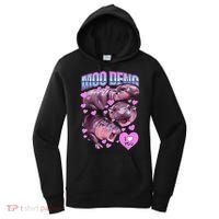 I Love You Moo Deng Cute Funny Hippo Women's Hoodie thumb 0