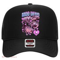 I Love You Moo Deng Cute Funny Hippo Hat thumb 0