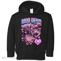 I Love You Moo Deng Cute Funny Hippo Toddler Hoodie thumb 0