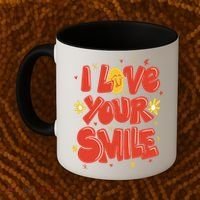 I Love Your Smile Happy Cute Gift Coffee Mug thumb 2