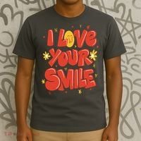 I Love Your Smile Happy Cute Gift T-Shirt thumb 3