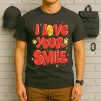 I Love Your Smile Happy Cute Gift T-Shirt thumb 6