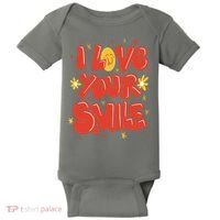 I Love Your Smile Happy Cute Gift Baby Bodysuit thumb 0