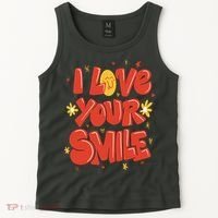 I Love Your Smile Happy Cute Gift Tank Top thumb 2
