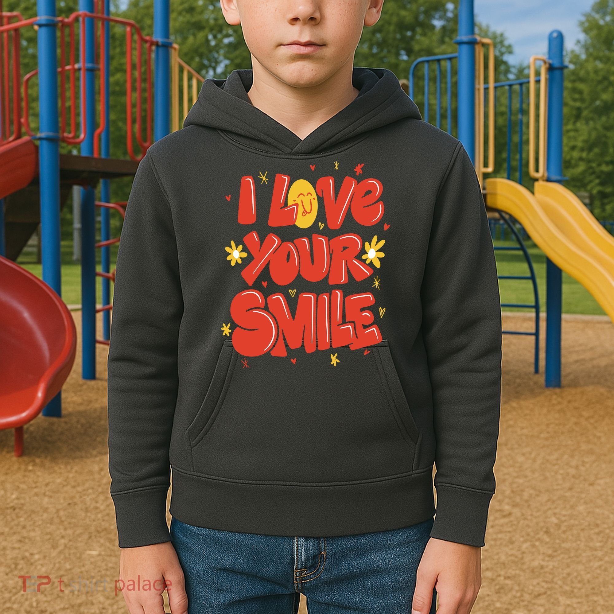 I Love Your Smile Happy Cute Gift Kids Hoodie