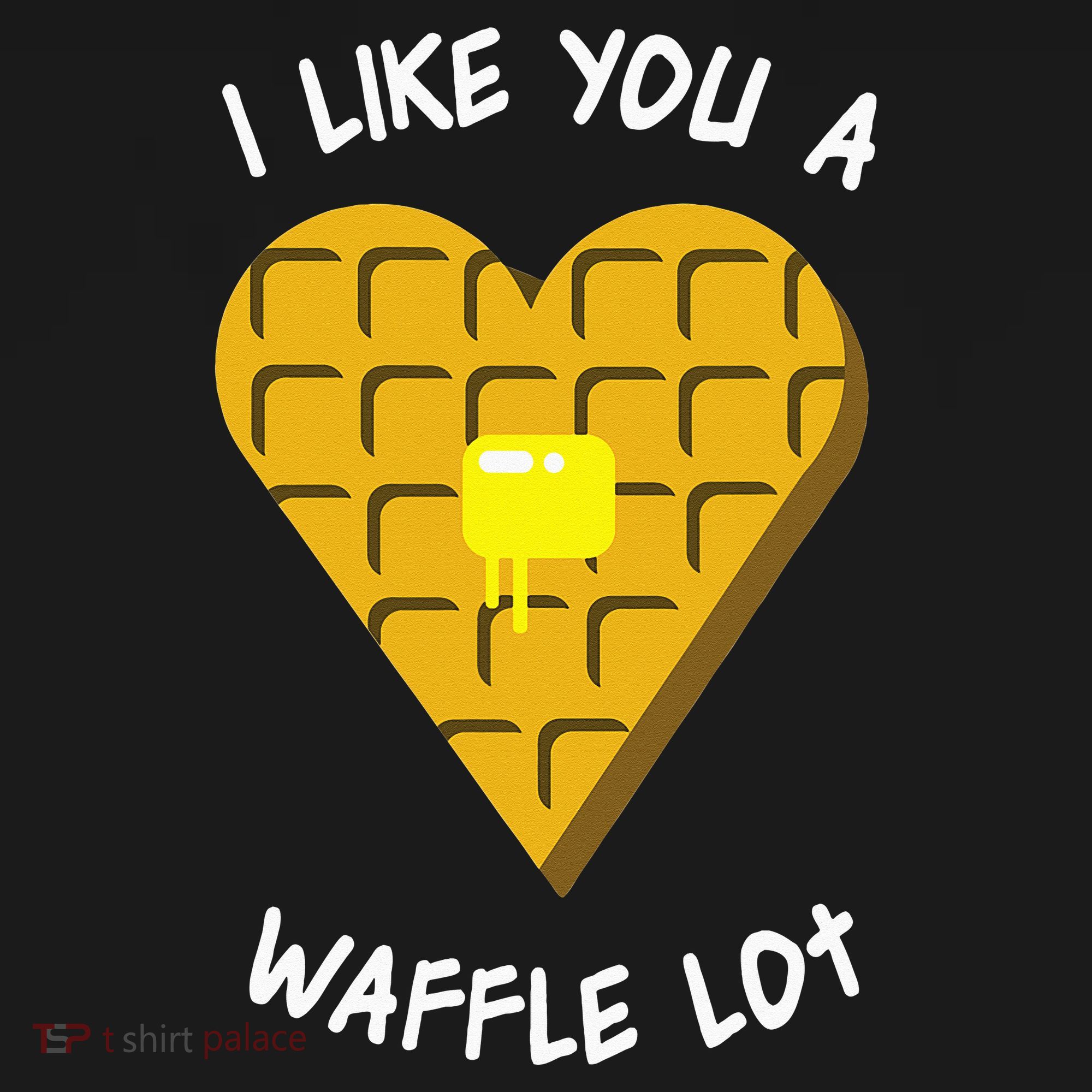 I Like You A Waffle Lot Valentines Day Hearts Day Foodie Women's Hoodie