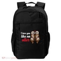 I Love You Like No Otter Cute Gift Backpack thumb 0