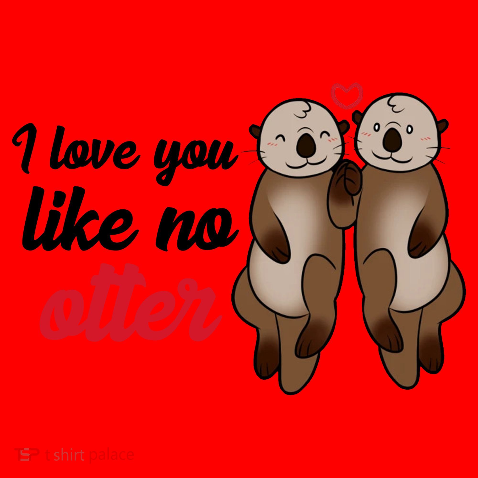 I Love You Like No Otter Cute Gift Santa Hat
