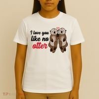 I Love You Like No Otter Cute Gift T-Shirt thumb 4