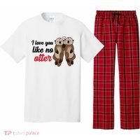 I Love You Like No Otter Cute Gift Pajama Set thumb 0