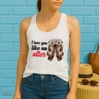 I Love You Like No Otter Cute Gift Women's Tank Top thumb 2