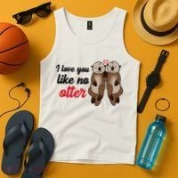 I Love You Like No Otter Cute Gift Tank Top thumb 4