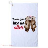 I Love You Like No Otter Cute Gift Golf Towel thumb 0