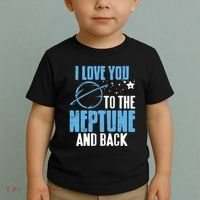 I Love You To The Neptune & Back Funny Astronomer Present Toddler T-Shirt thumb 2