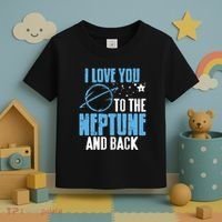I Love You To The Neptune & Back Funny Astronomer Present Toddler T-Shirt thumb 3