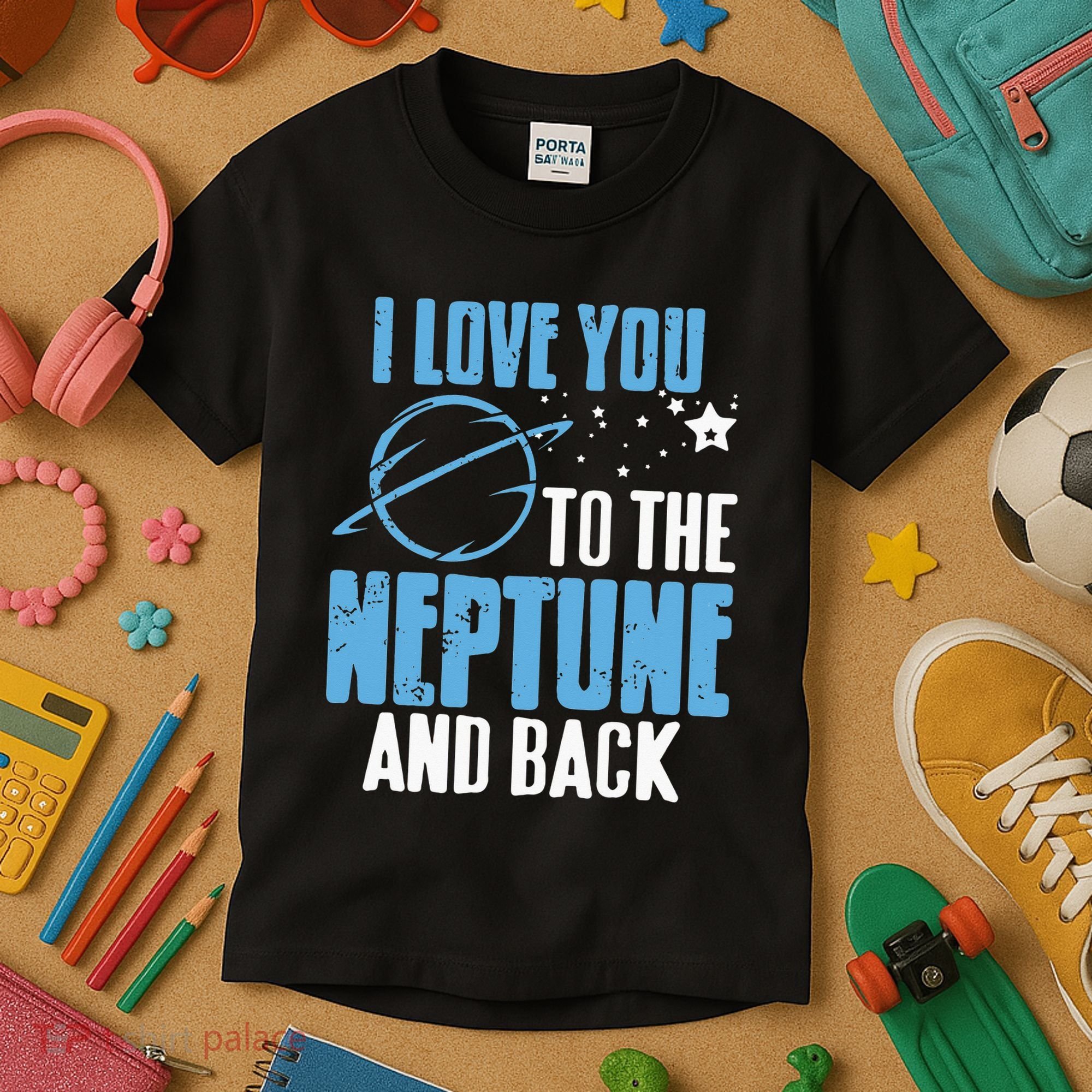 I Love You To The Neptune & Back Funny Astronomer Present Kids T-Shirt