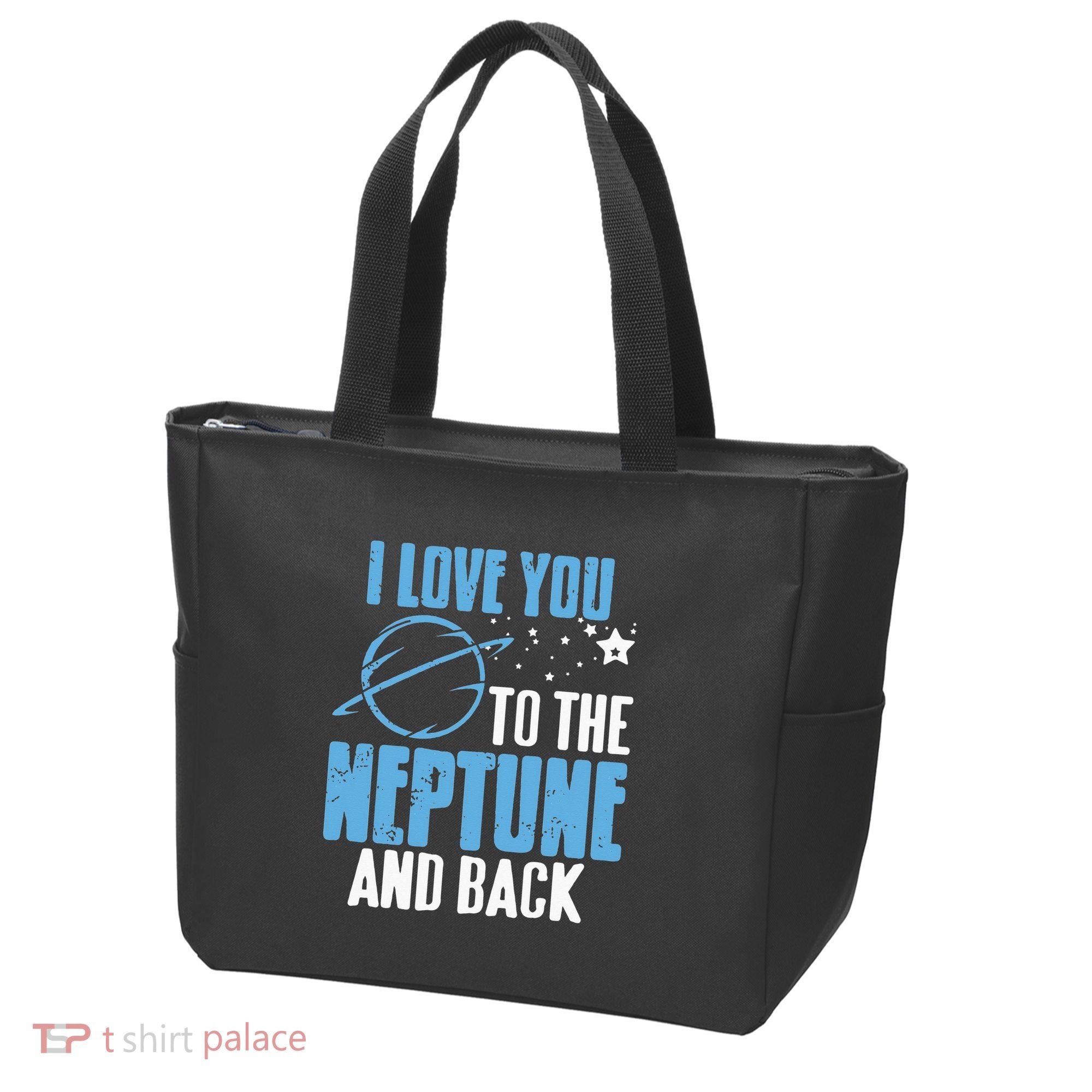I Love You To The Neptune & Back Funny Astronomer Present Tote Bag