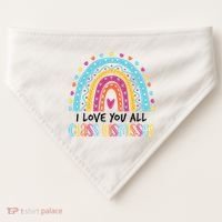 I Love You All Class Dismissed USA-Made Doggie Bandana thumb 0