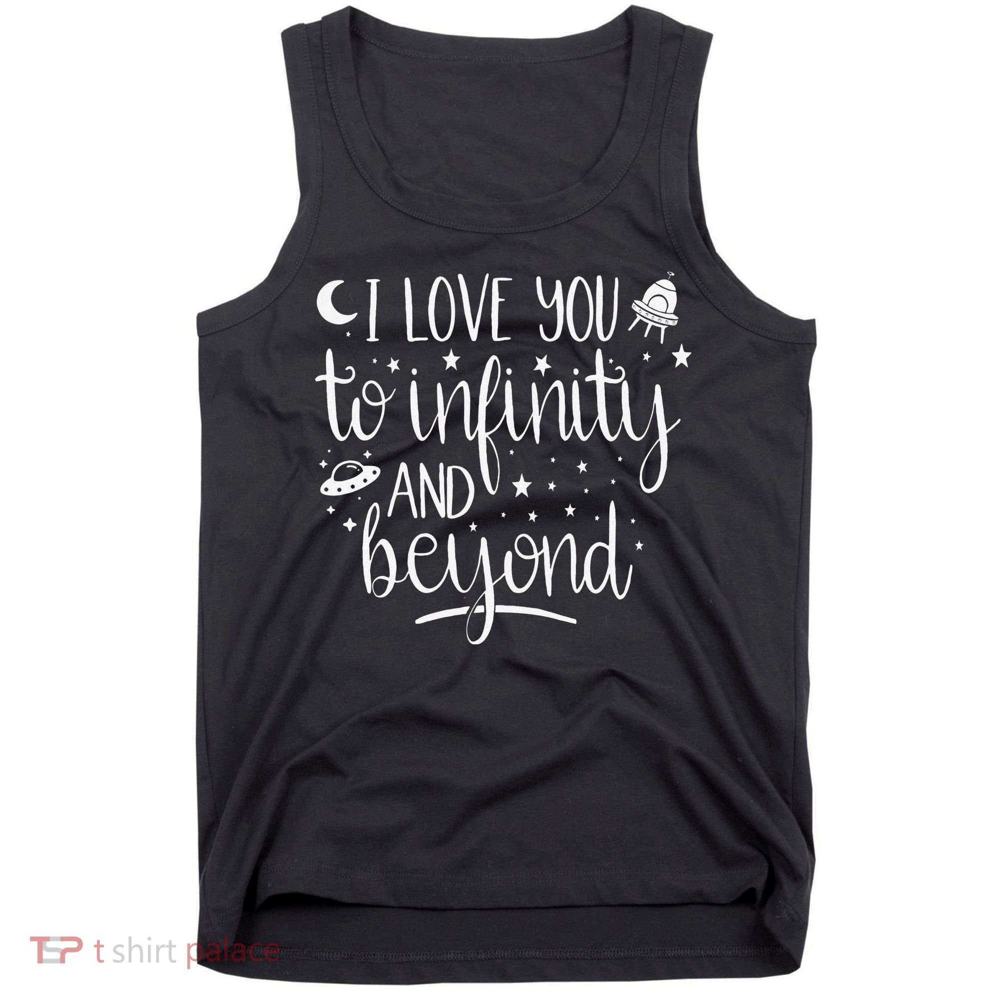 I Love You To Infinity And Beyond Valentine Couple Gift Tank Top