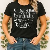 I Love You To Infinity And Beyond Valentine Couple Gift Women's T-Shirt thumb 2