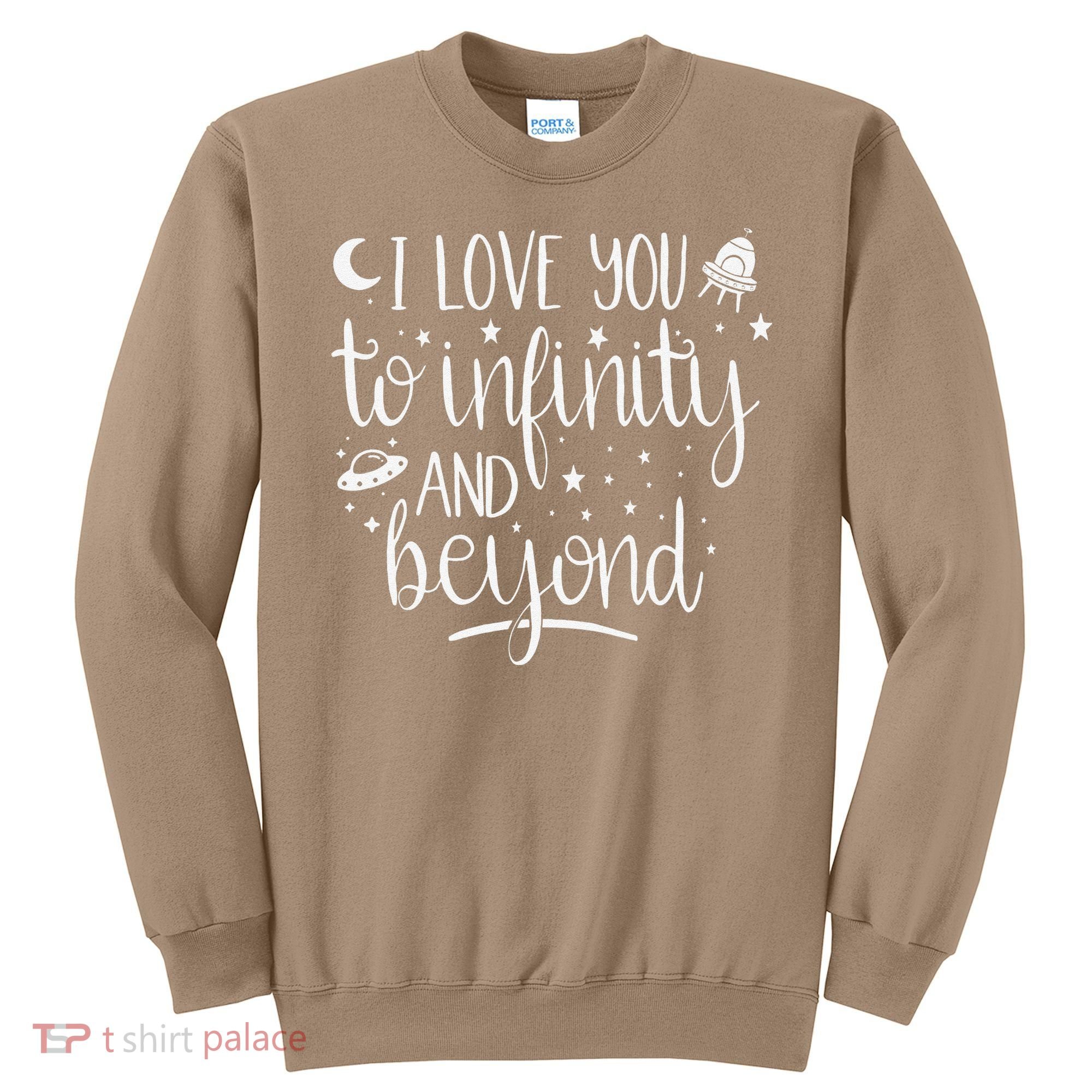 I Love You To Infinity And Beyond Valentine Couple Gift Sweatshirt
