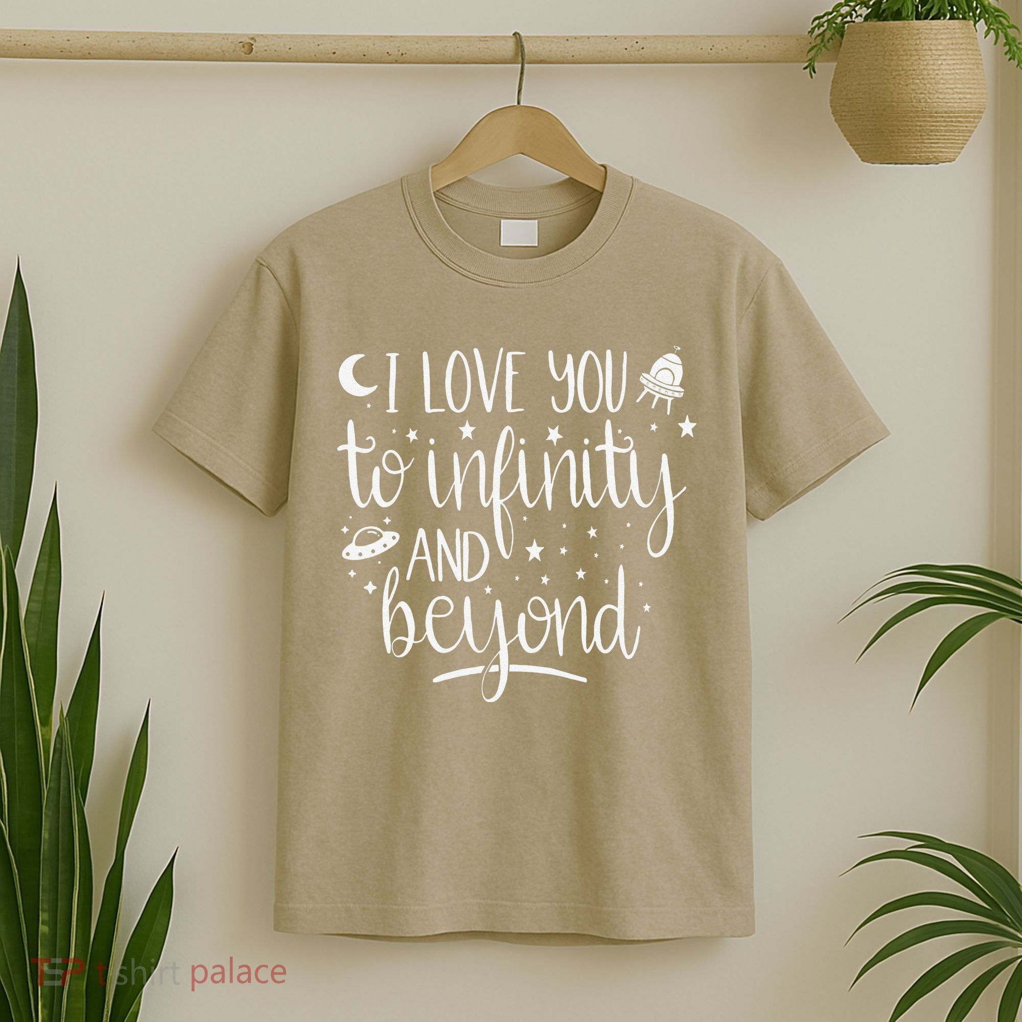 I Love You To Infinity And Beyond Valentine Couple Gift T-Shirt
