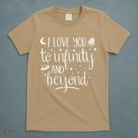I Love You To Infinity And Beyond Valentine Couple Gift T-Shirt thumb 5