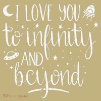 I Love You To Infinity And Beyond Valentine Couple Gift Mousepad thumb 1