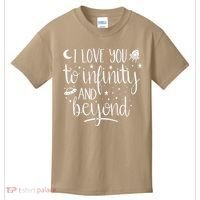 I Love You To Infinity And Beyond Valentine Couple Gift Kids T-Shirt thumb 0